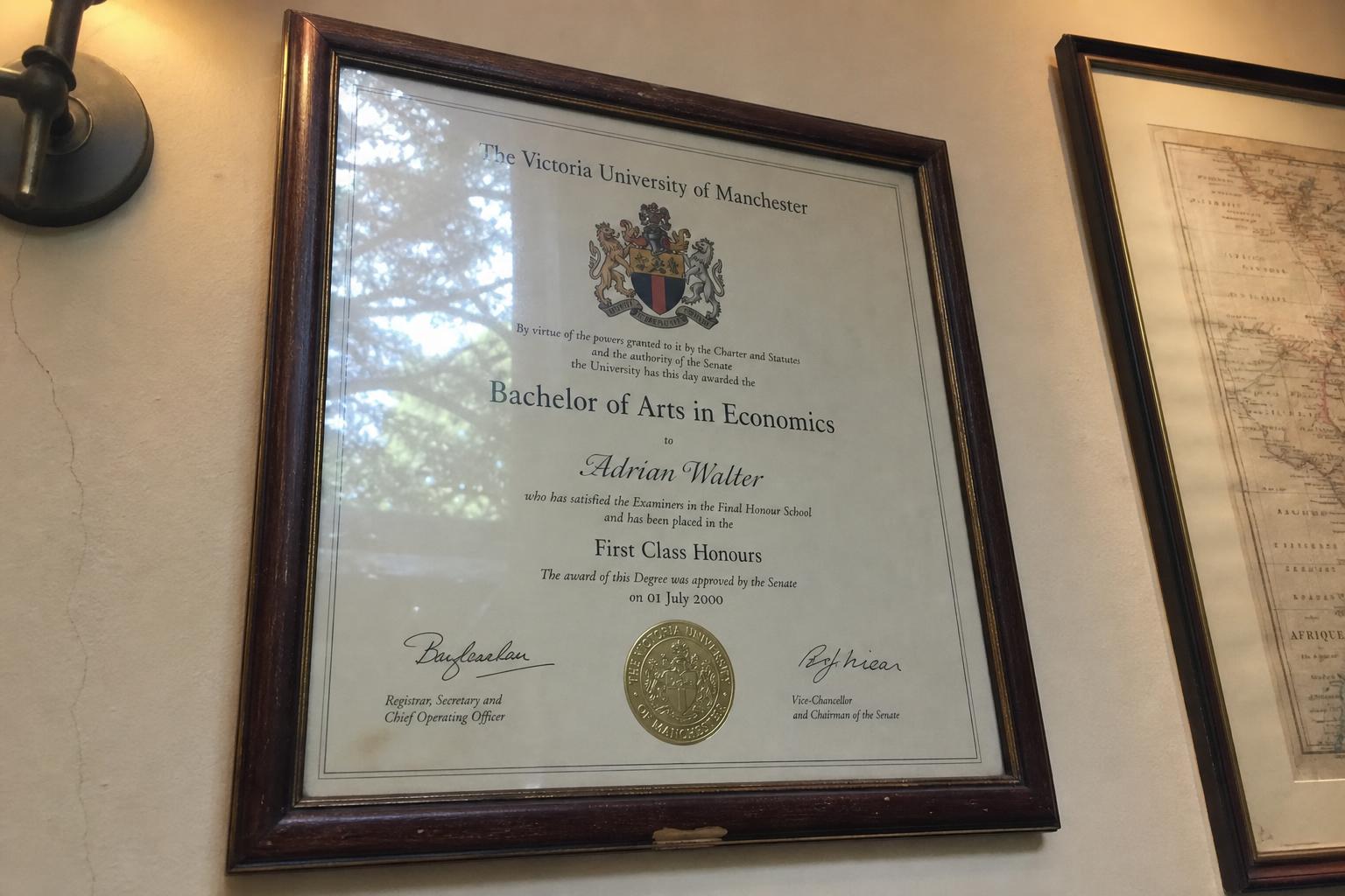 BA Economics & Finance — University of Manchester