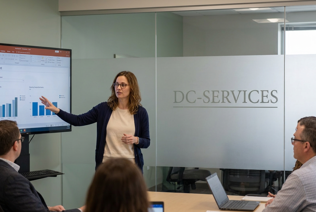 Presenting results in a client meeting