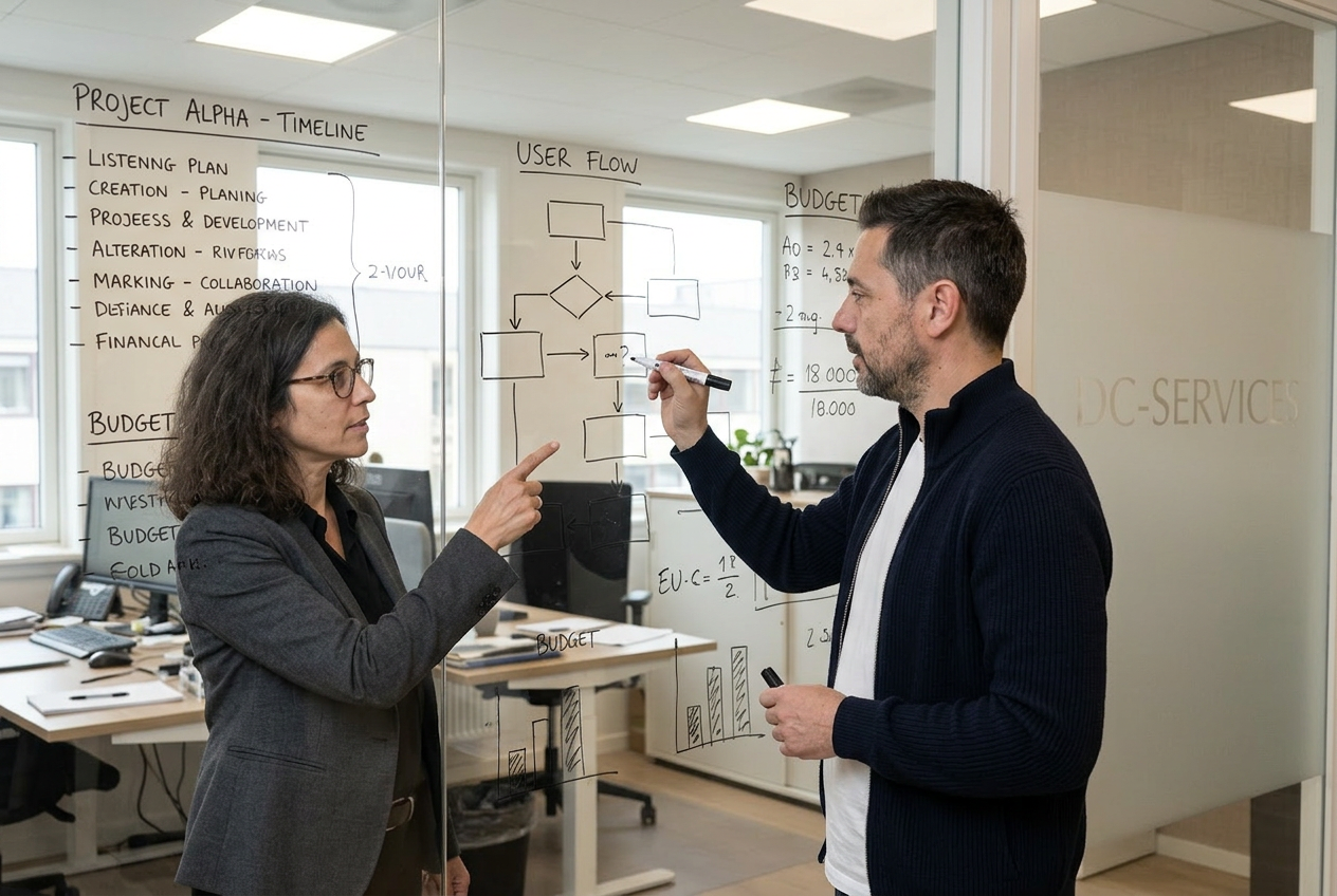 Glass board — mapping a structuring workflow
